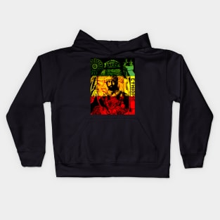 Rasta Haile Selassie Natural Mystic Lion of Judah Kids Hoodie